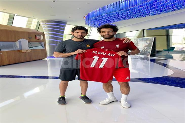 محمد صلاح وولي عهد دبي